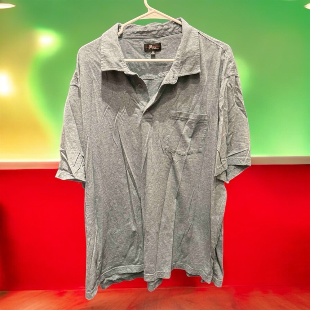 Collection B Light Blue Polo Shirt 2X